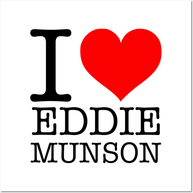 I ❤ Eddie Munson Wall Art by thereader